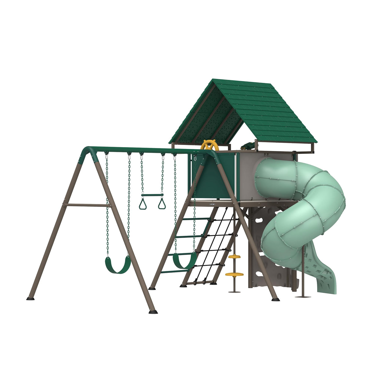 Lifetime Big Stuff Tube Slide Swing Set Playset