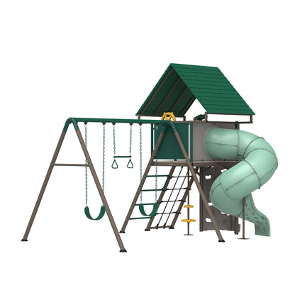 Lifetime Big Stuff Tube Slide Swing Set Playset