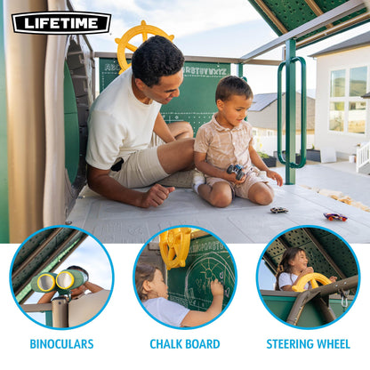 Lifetime Big Stuff Tube Slide Swing Set Playset