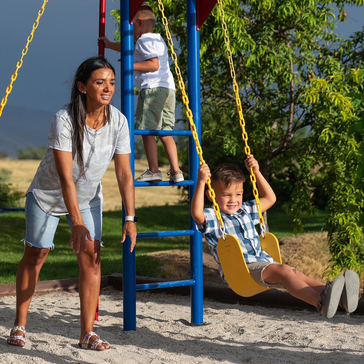 Lifetime Big Stuff Deluxe Swing Set Playset, Primary