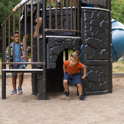 Lifetime Adventure Castle Swing Set Playset with Tube Slide