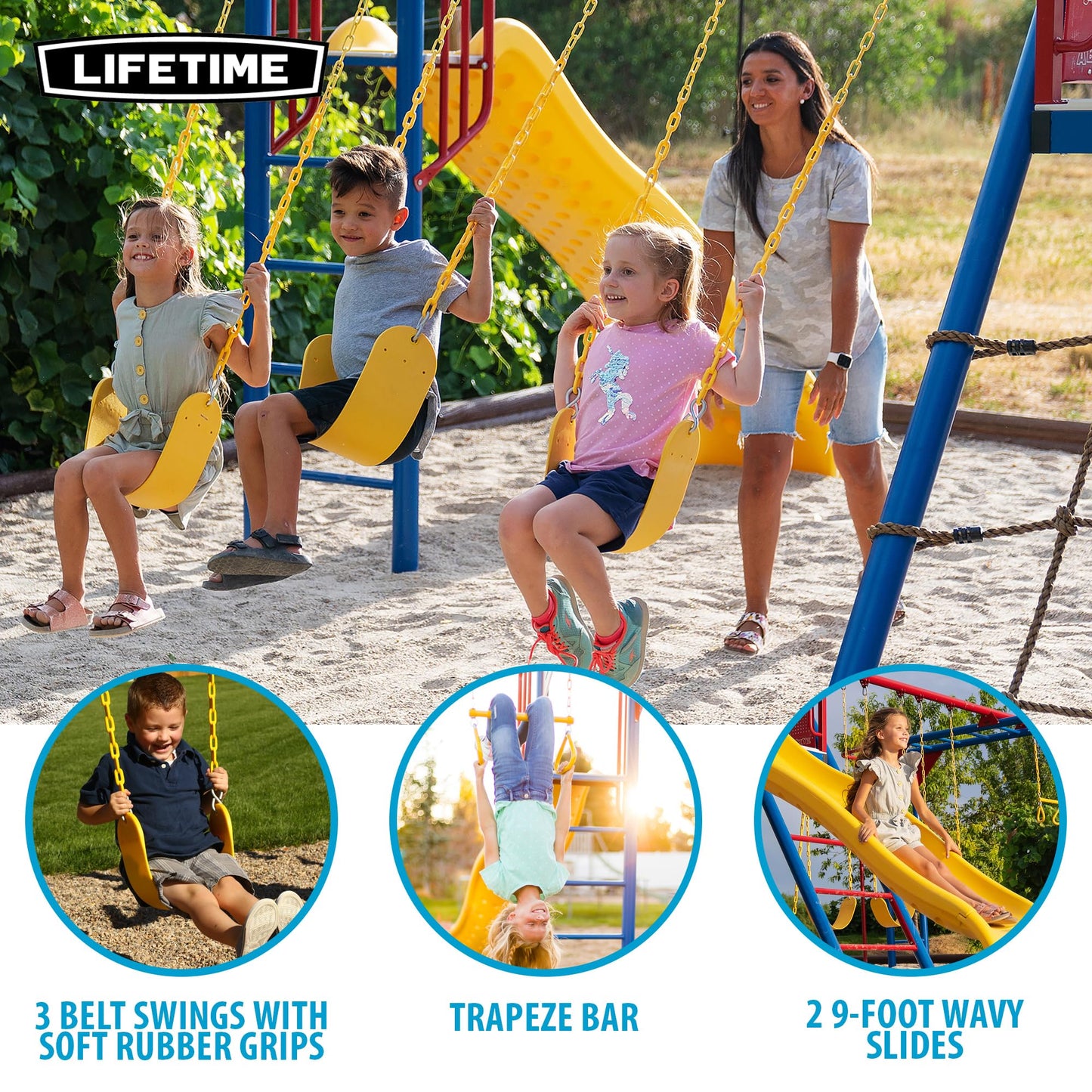 Lifetime Big Stuff Deluxe Swing Set Playset, Primary