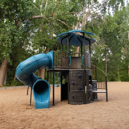 Lifetime Adventure Castle Swing Set Playset with Tube Slide