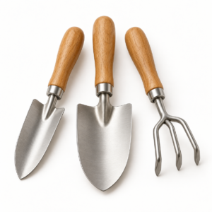 Mini 3-Piece Garden Tool Set – Shovel, Spade & Rake
